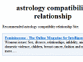 Astrology compatibility relationship